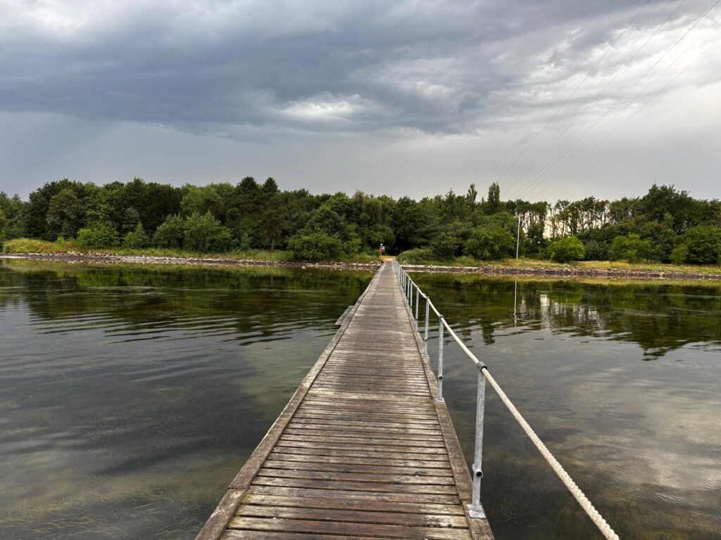 View of Hesteskoen by the fjord in Aalborg